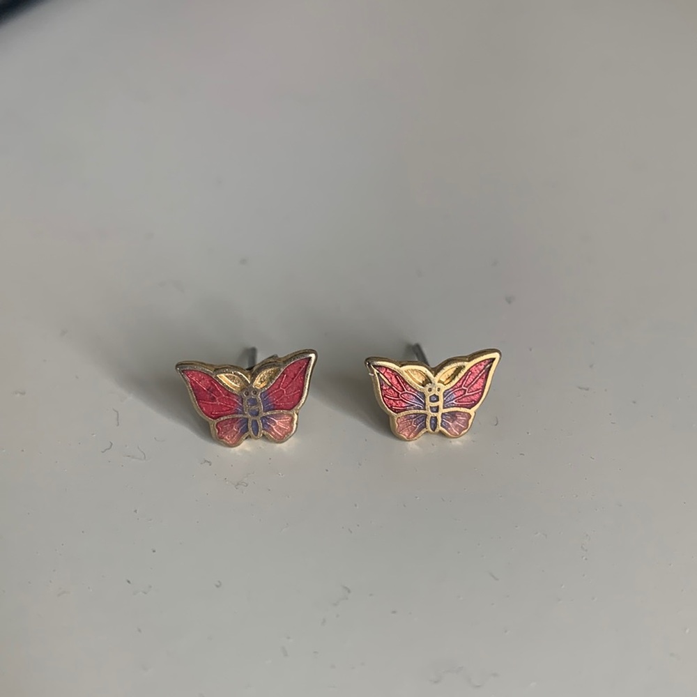 Vintage Butterfly Earrings